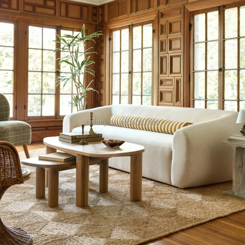 Modern Style Simple Fabric Soft Modern Wooden Sofa Living Room Home ...