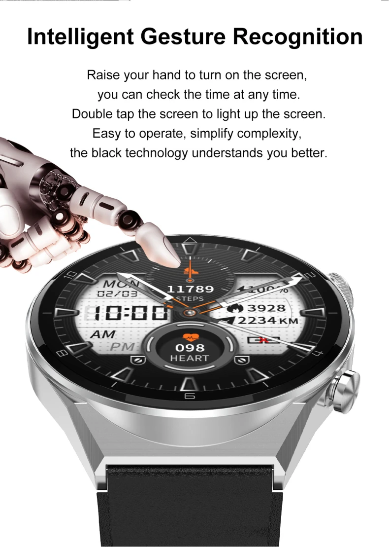 DT3 Pro Max Men Smart Watch 1.45 Inch Big Round Screen 412*412 NFC BT Call Heart Rate ECG Smart Watch Wireless Charging Smartwatch (7).jpg