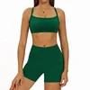 Soutien-gorge + Shorts Vert