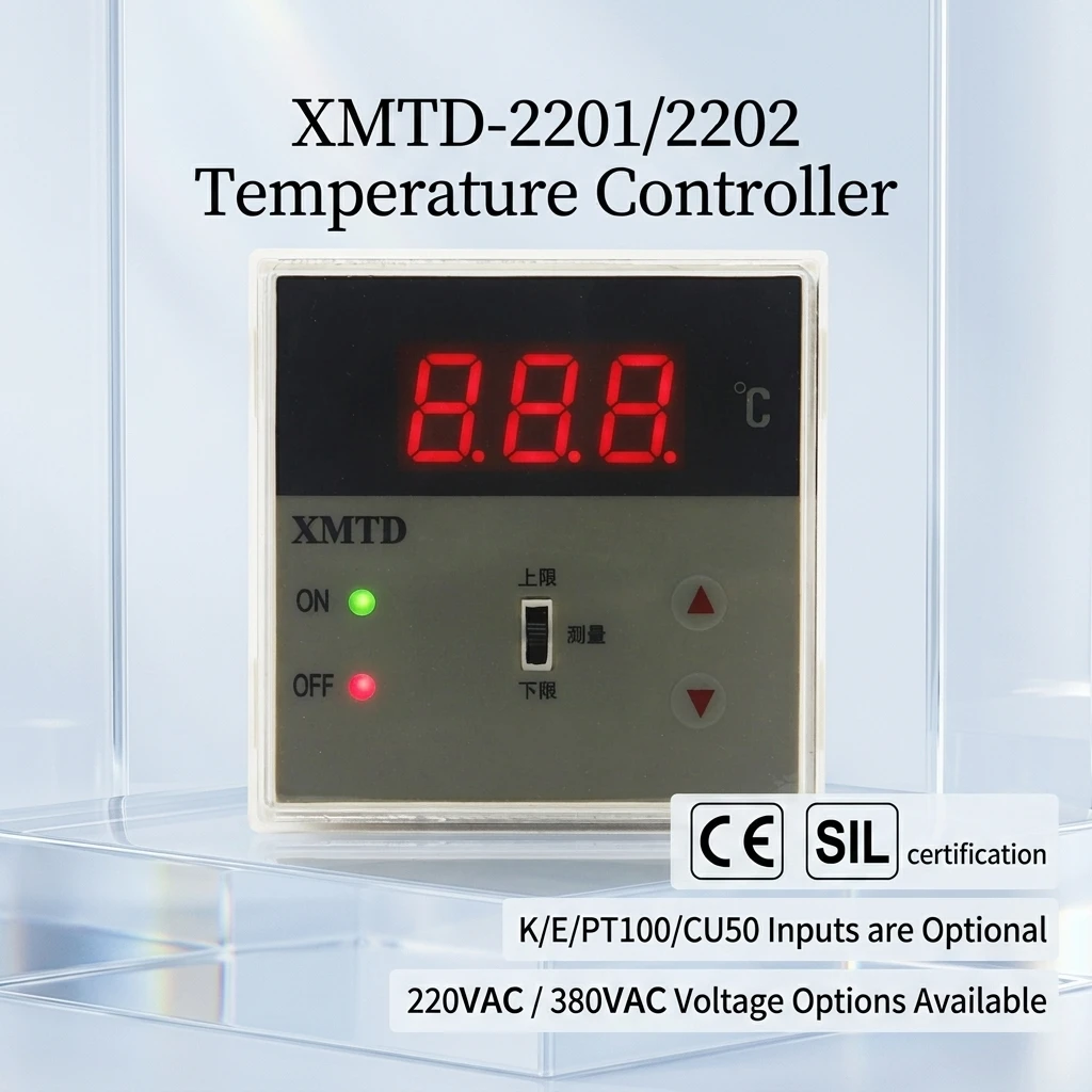 XMTD-2201 K/E-type Input Digital Temperature Controller Two Sets of Alarm Industrial Temperature Control Instruments for Oven