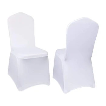 wholesale white stretch spandex banquet wedding chair covers / housse de chaises