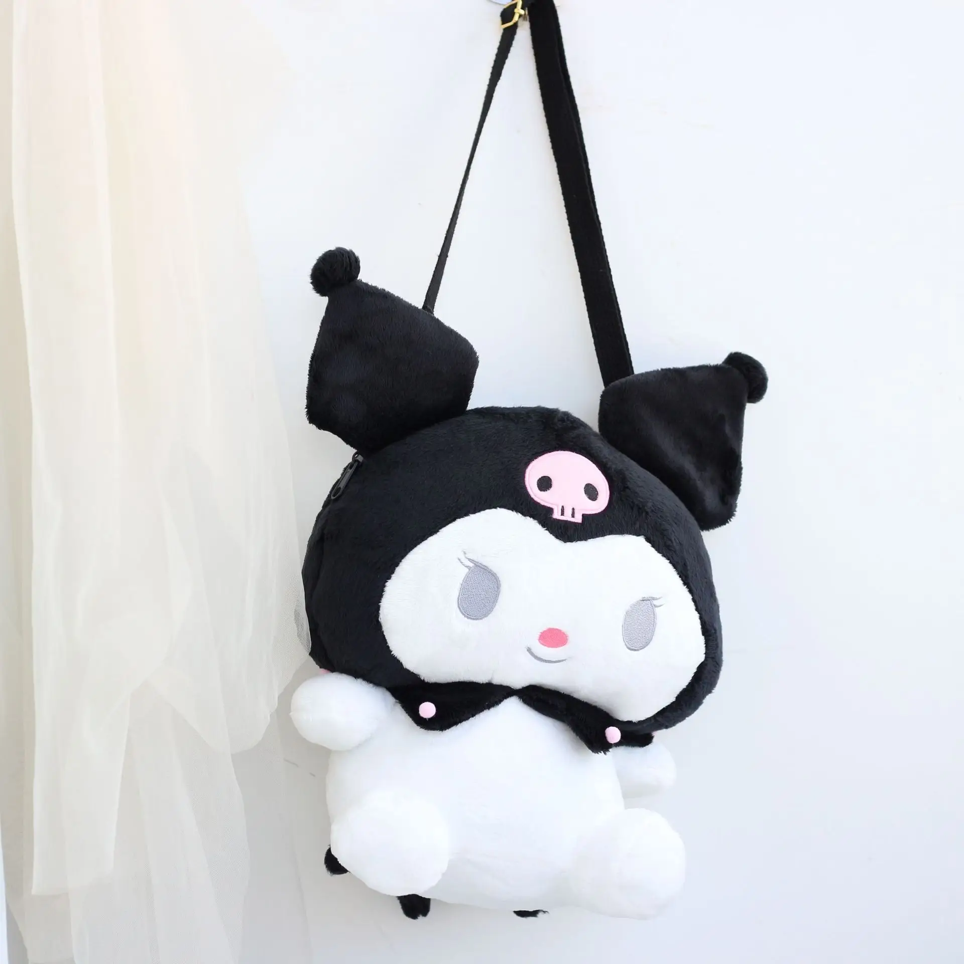 Cartoon Little Devil Kuromi Plush Doll Backpack Girl Storage Backpack ...