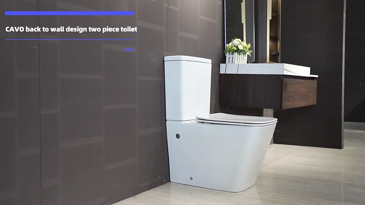 Rimless Australian Standard Watermark P Trap Sanitaryware Bathroom Back To Wall Wc Toilet