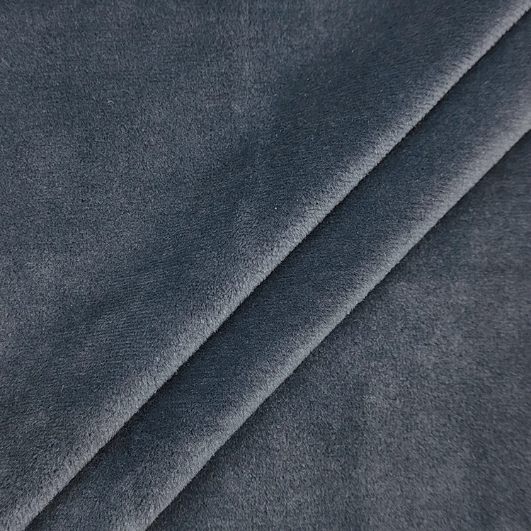 Plain Dyed Super Soft Two Side Velvet Fabric Polyester Material, High Quality Stretch Thick Velvet Fabric for Sale/ manufacture