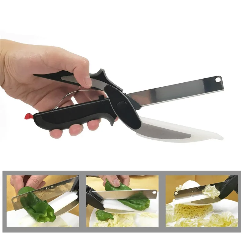 Kitchen Food Cutter Chopper Clever Kitchen Knife with Cutting Board