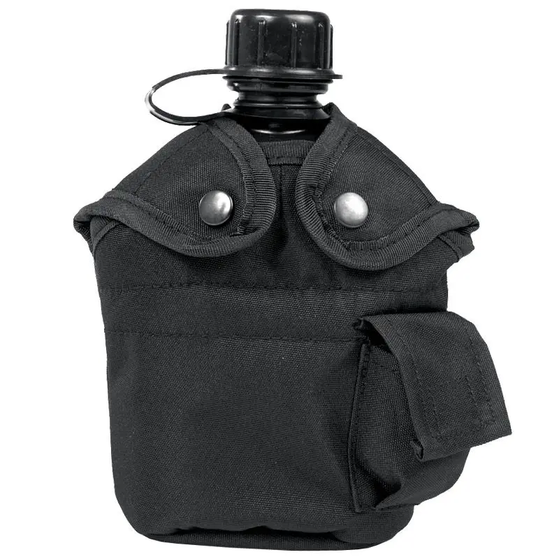 PE Plastic Water Bottle Tactical Kettle Canteen With Pouch Outdoor Camping Hiking Drinking Water Bottle
