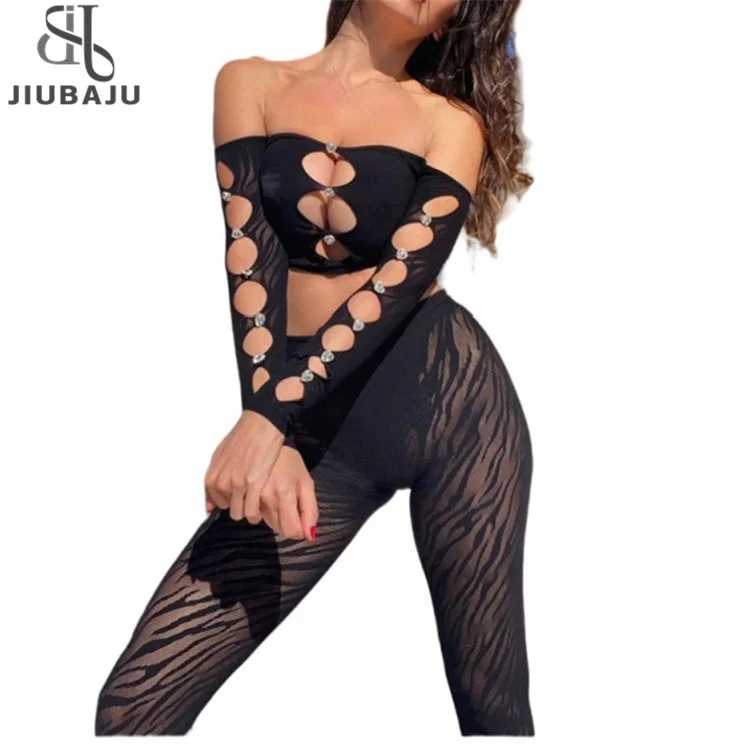 Fashion Two-Piece Set Sexy Lingerie For Women Lace See Through