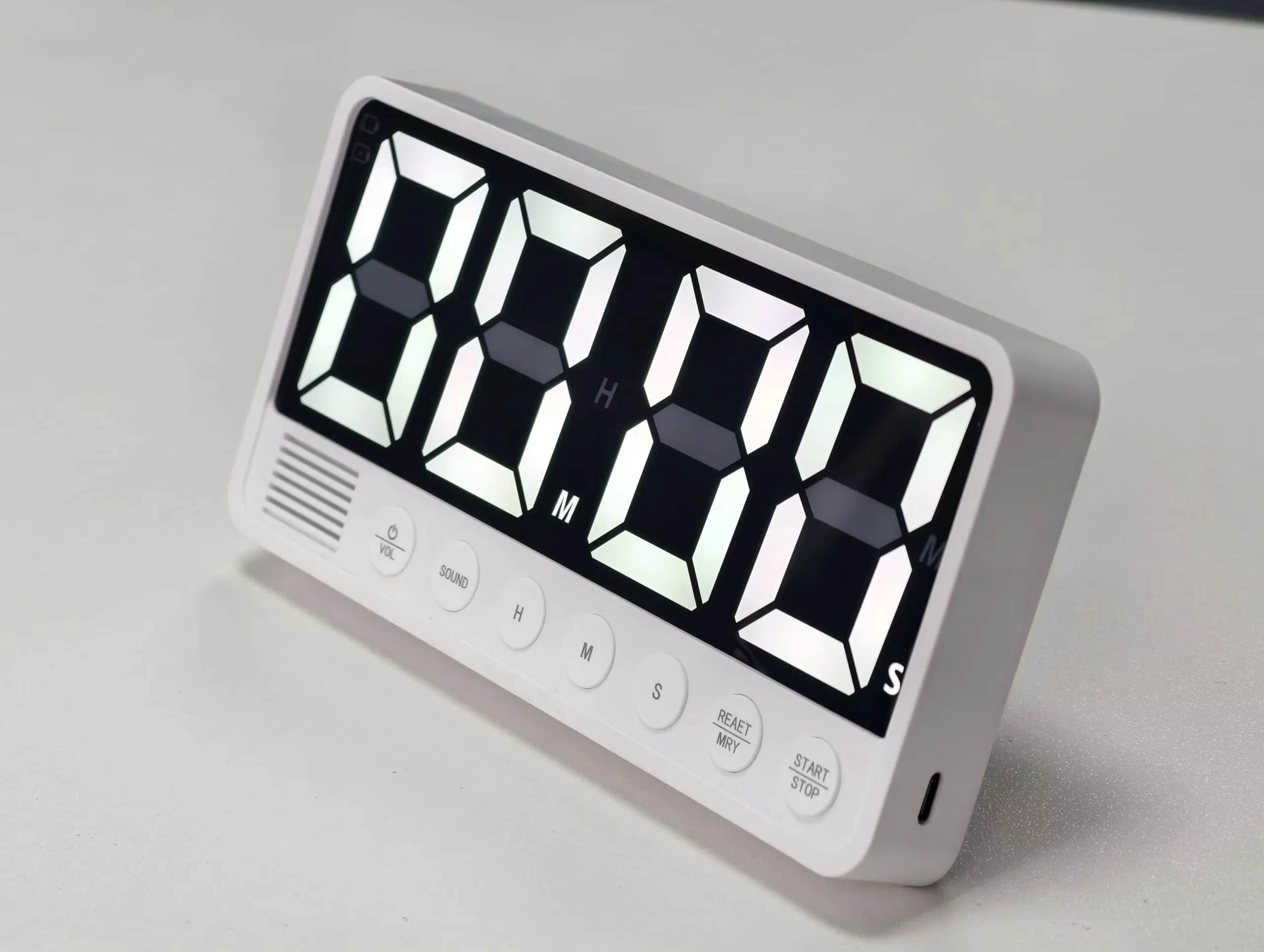 Large Digital Display LED Magnetic Rechargeable Countdown/Up Timer Learning Fitness Time Management Timer
