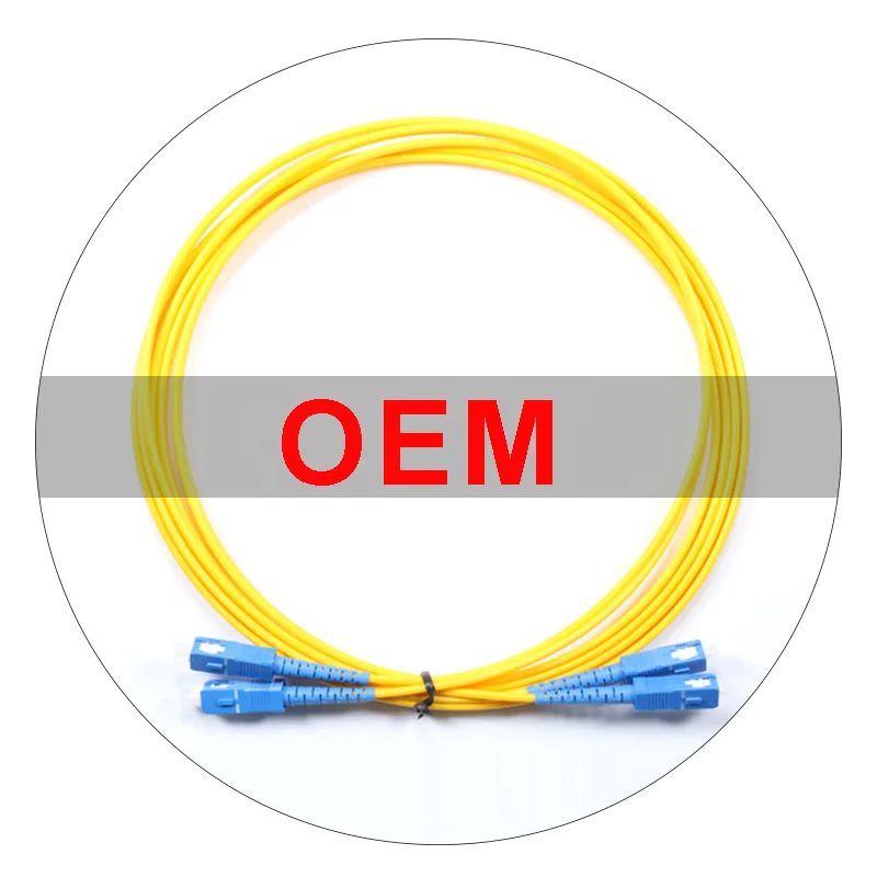 Simplex Duplex G652D SC LC FC ST Connector Jumper SM UPC PC APC 3m LSZH Fiber Optic Patch Cord For CATV Network