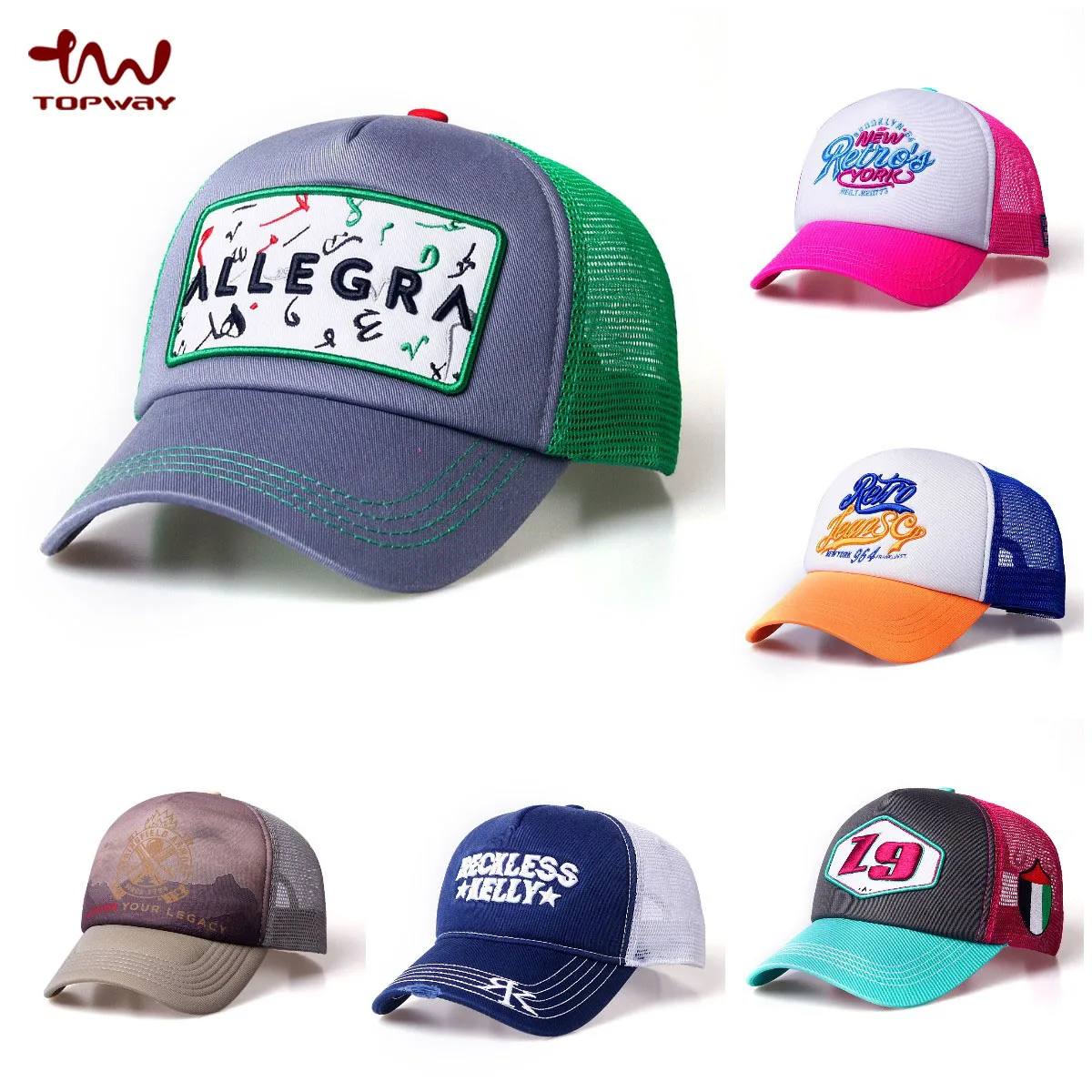 Wholesale Custom Waterproof 5 Panel Blank Embroidery Patch Trucker Cap