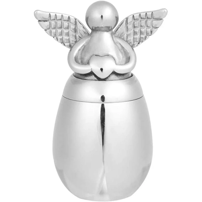 316L Stainless Steel Angel Wing urns Can Open Ashes Holder Cremation Urn Memorial Keepsake Pendant Jar for Men Women Pets