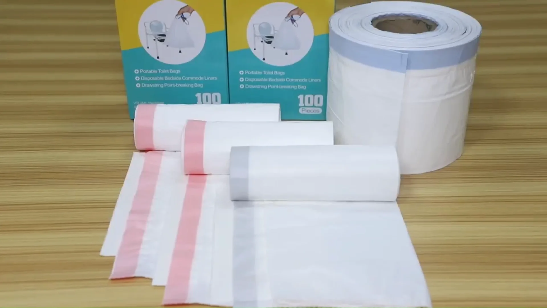 thumbnail image 2 of Buy 100 Pack Potty Chair Liners With Drawstring, Portable Potty Bags Potty Training Bags Potty 2 of 12