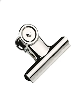 Stainless Steel Mountain-shaped Clip for Art Student Drawing Boards Binding Clips Office Supplies Bill Clips Black Swallowtail