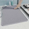 Shower mat - woven gray