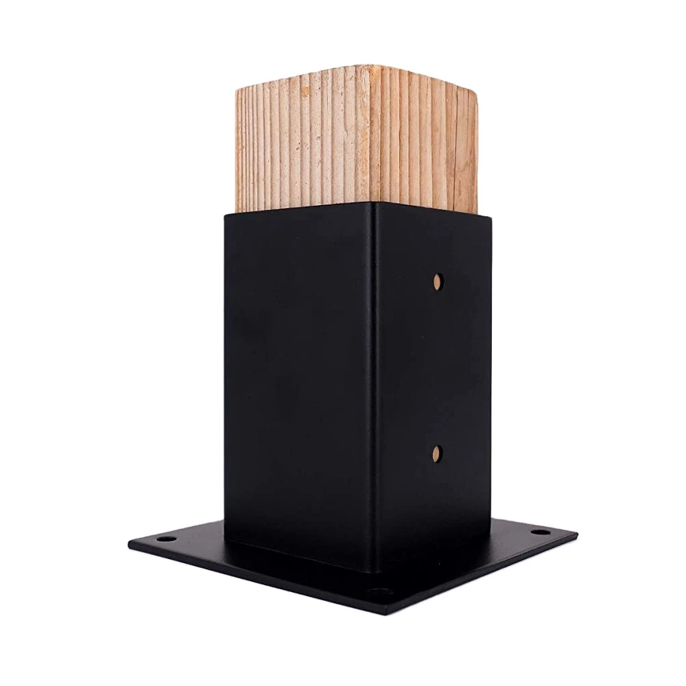 パーゴラブラケットキット、4x4スチールブラケット付きDIY高架ウッド