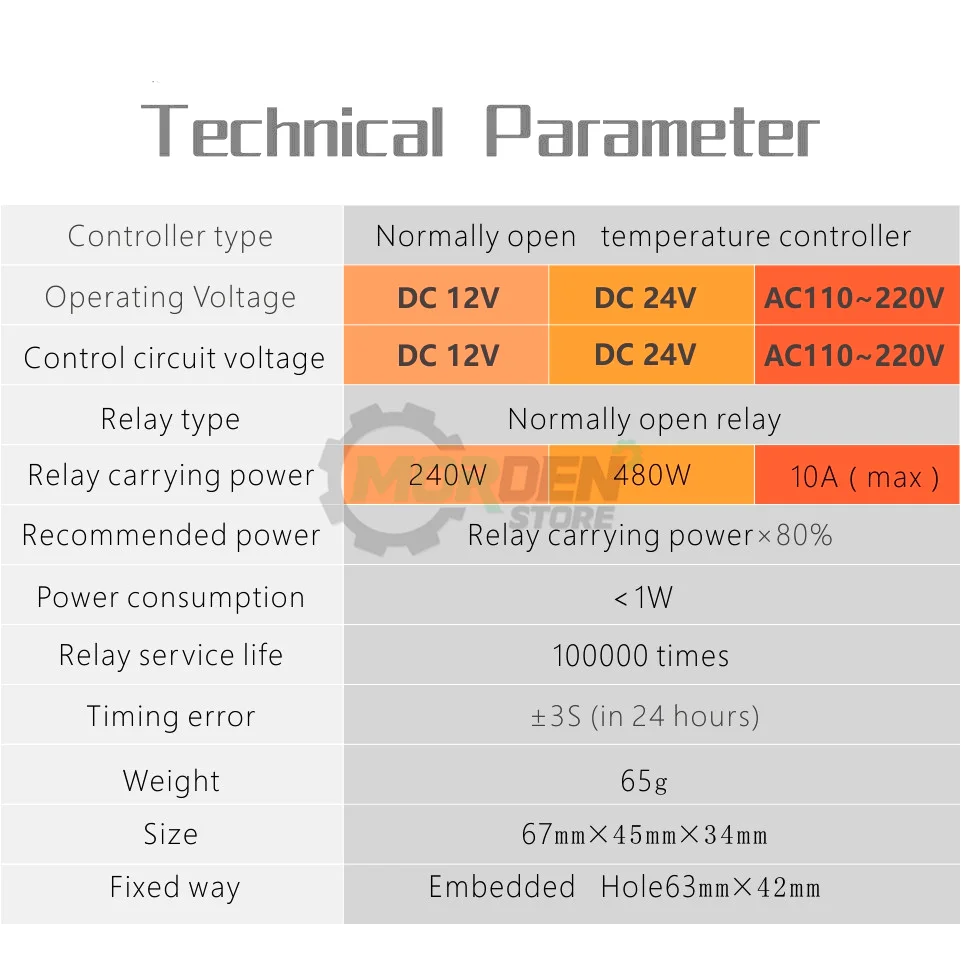 Relè Temporizzatore Digitale DC 12V - Programmabile, 0-999 Secondi/Minuti/Ore, Con LED - Foto 5