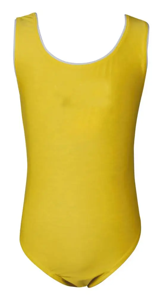 Изготовленный на заказ высококачественный слитный купальник бикини с регулируемыми лямками в простом стиле для маленьких девочек и детей