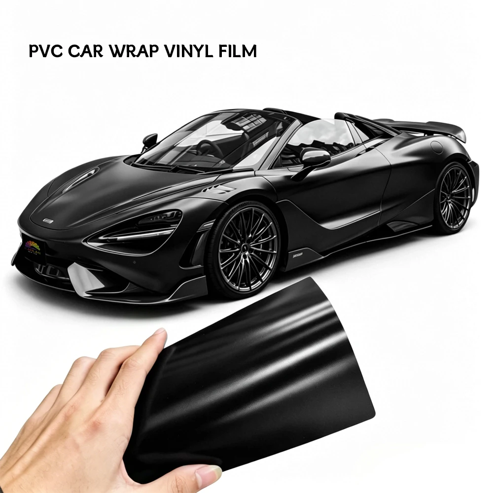 Carlas Best-Selling Glossy Black Pvc Self-Healing Premium Automotive Vinyl Wrap Film PPF Glossy