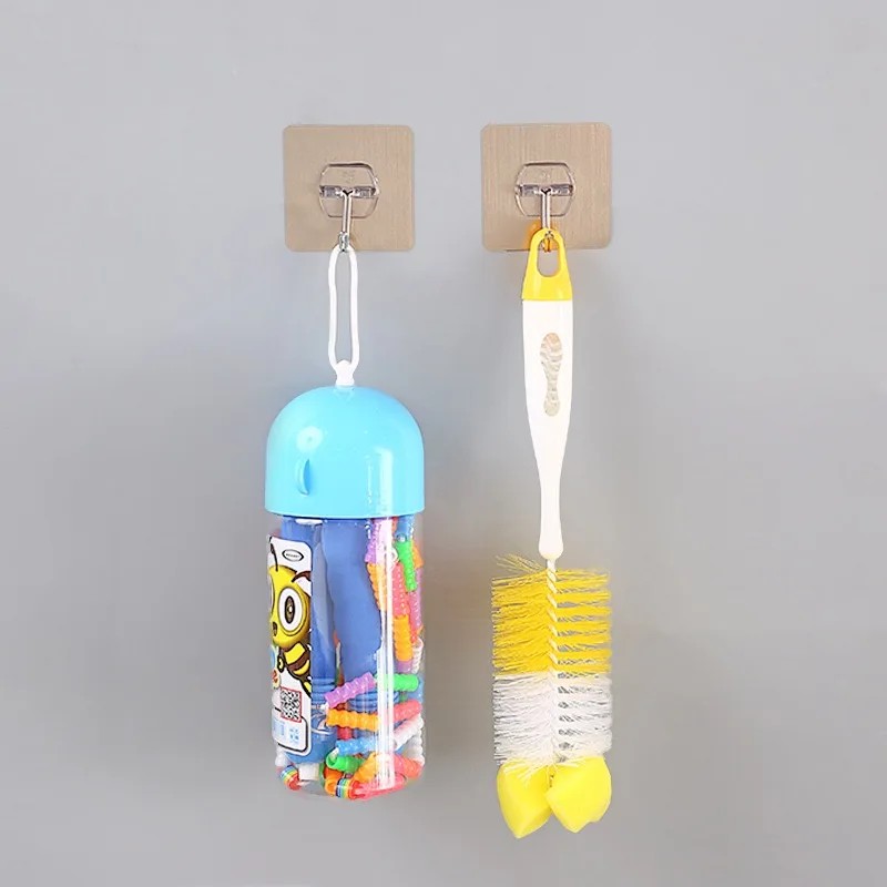 7cm transparent traceless novelty hooks strong adhesive novelty hooks nail free stick waterproof sticky hooks factory