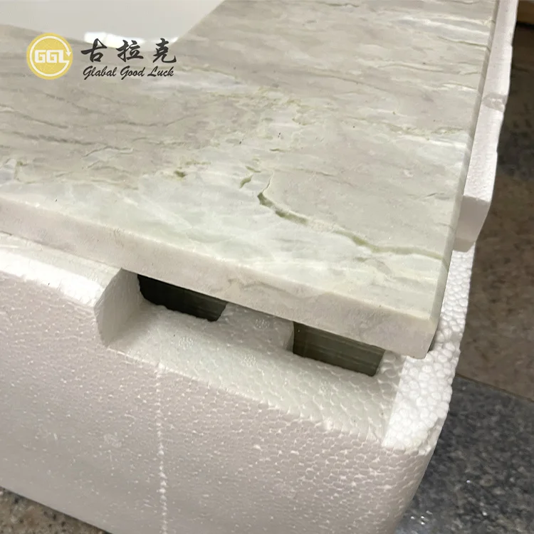 Fashion Counter Top Wash Basin Stone Marble Bathroom Vanity Top for Hotel Bathroom Decor