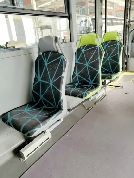 nouveau design de luxe injecté à dossier haut en plastique bus