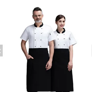 High Quality Kitchen Chef Unisex Chef Jacket Uniform Men Long Sleeves Polyester/Cotton Poplin Restaurant & Bar Use