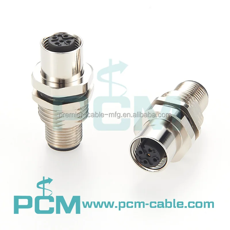 Micro-Change M12 Bulkhead Feed-Through Connector manufacture