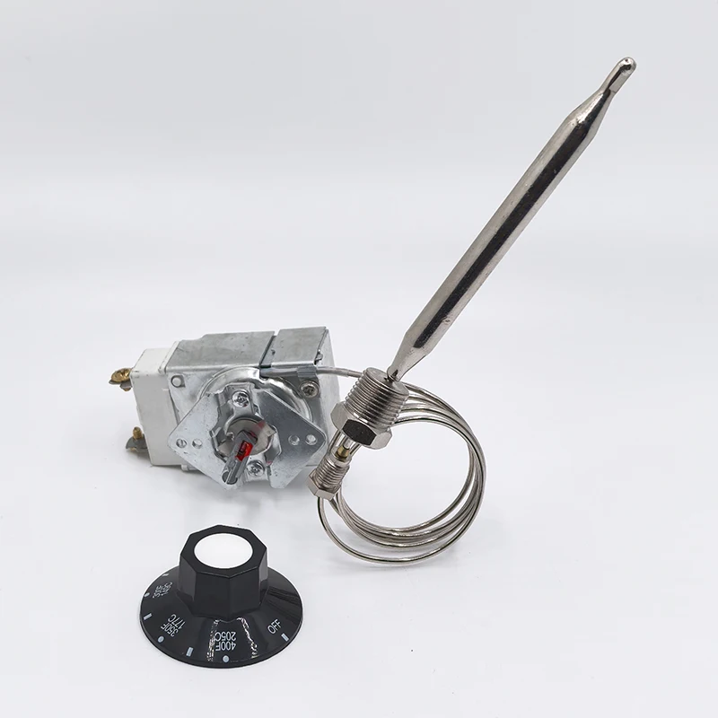 Deep Frying Fryer Accessories Control 204°/400°F 1/4" MNPT RX-1-36 Thermostat With Knob for Pitco 60125401 Fryer Replacement