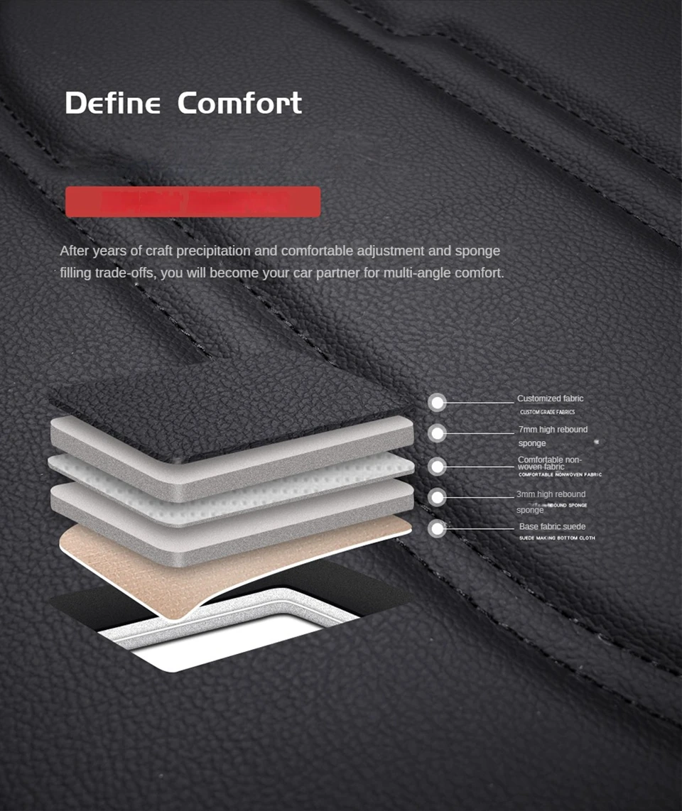 Universal PVC Leather Car Seat Covers - Luxury & Comfort