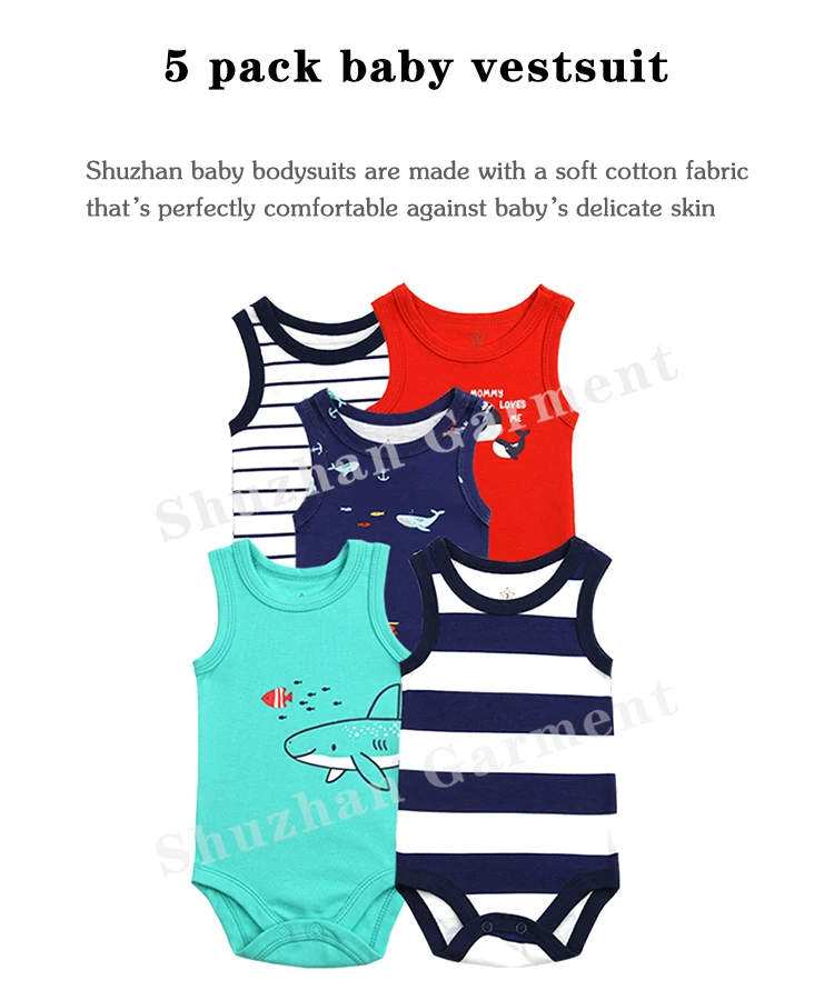 ノースリーブベビーロンパー