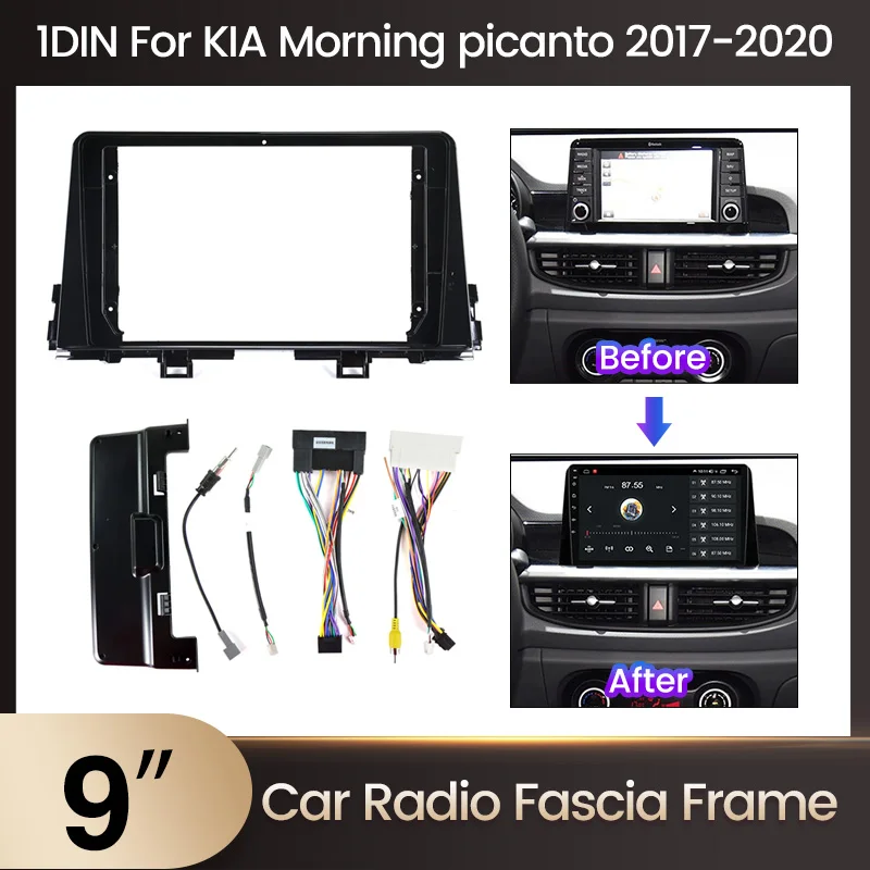 MEKEDE Android Car Dvd Player Frame Auto Radio Accessories Car Radio Frame for KIA Morning Picanto K5 3 K5 Seltos Optima 4 JF