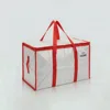 Blanco con bordes rojos-69x35x38cm