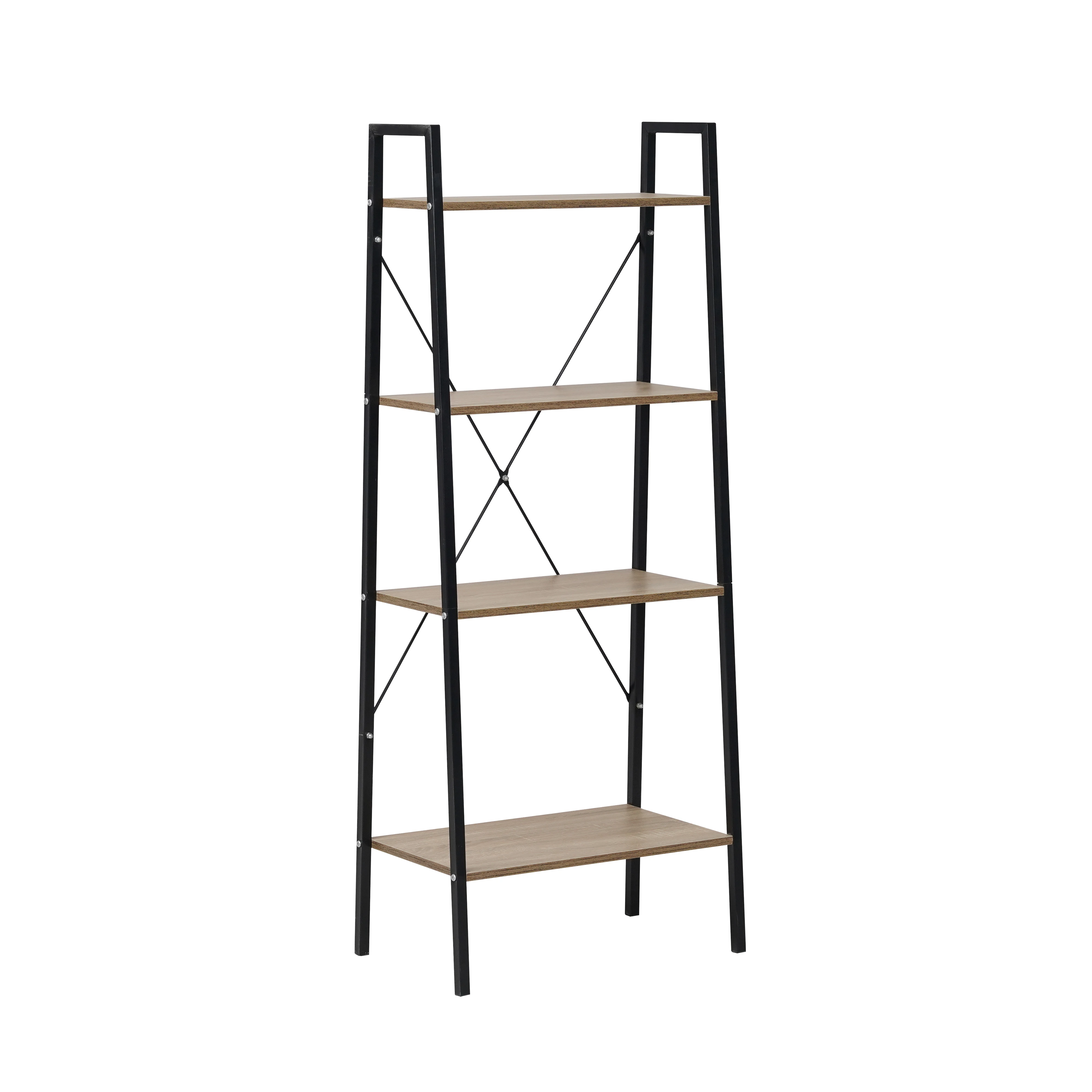 4-уровневая промышленная лестница книжный шкаф стоящие книжные полки для