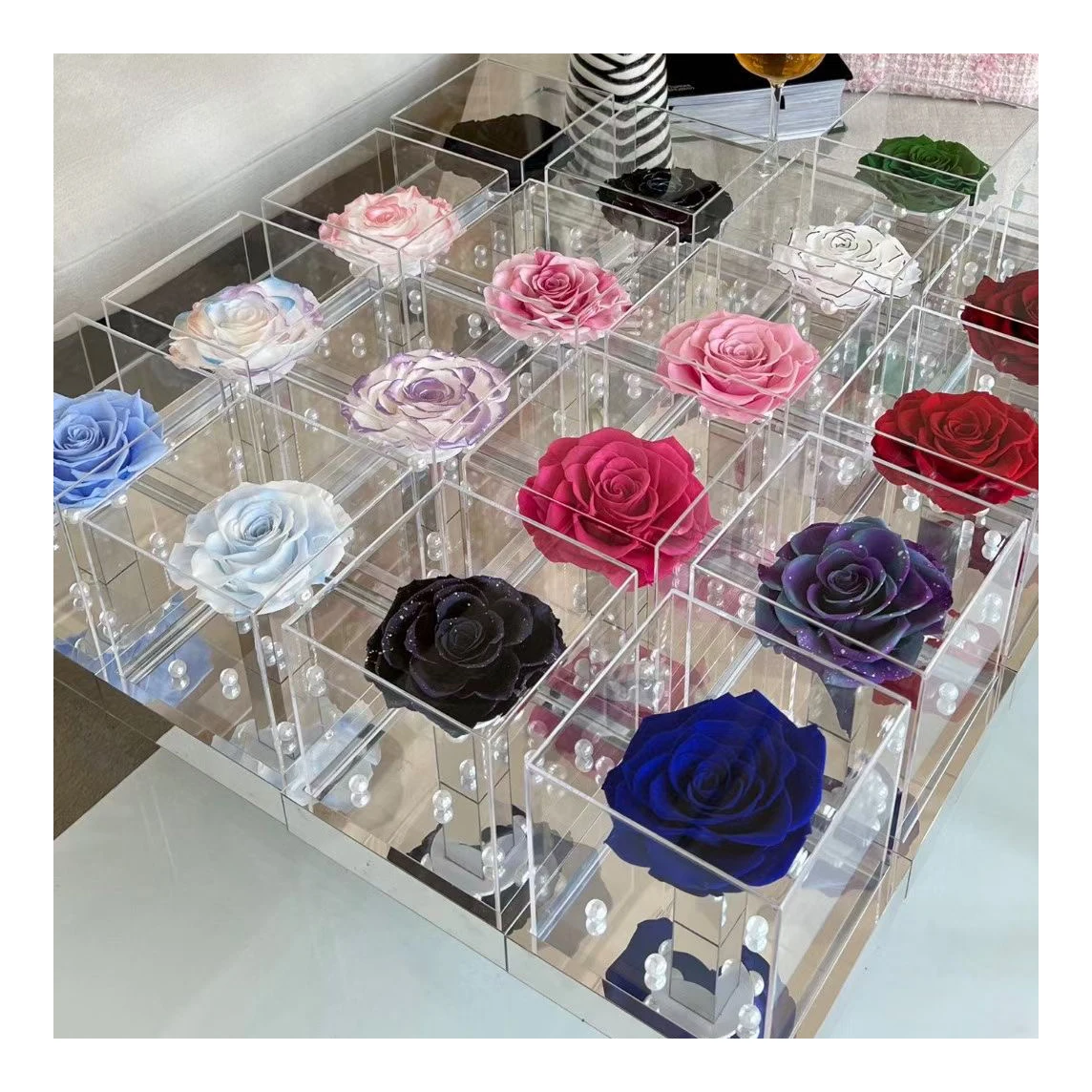 Ecofriendly 2023 New Idea Real Touch Dried Long Life Stabilized Flower