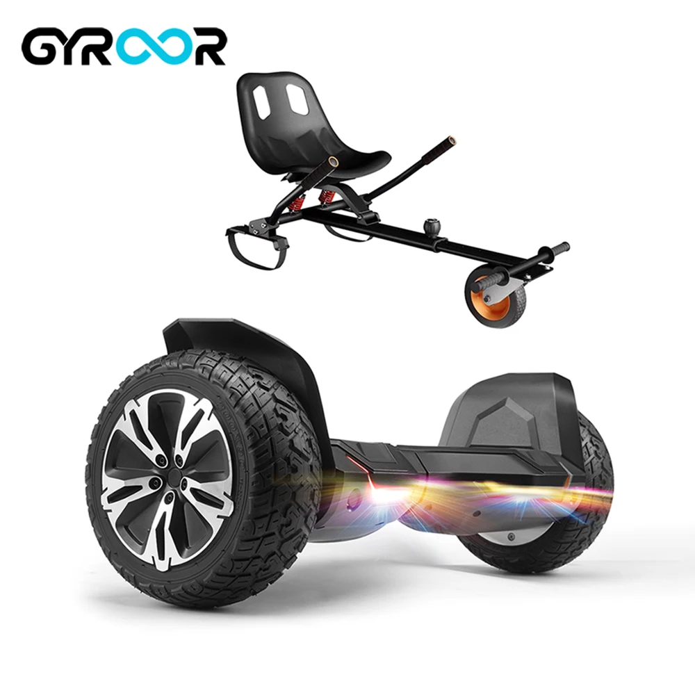 GYROOR Wholesale Hoverkart Hoverboard Self Balancing Scooter Sports Three  Wheel Hoverkart Smart Go Kart Free Shipping