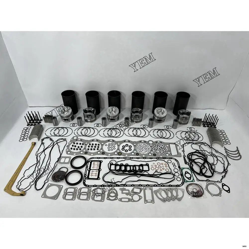 6WG1 Overhaul Kit With Engine Valves Bearings Piston Rings Full Gasket Set Liner Kit for Isuzu Engine