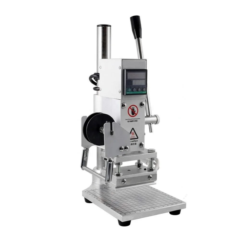 High Relief Digital Desktop Leather Logo Engraving Heat Embossing Printing Hot Stamping Machine