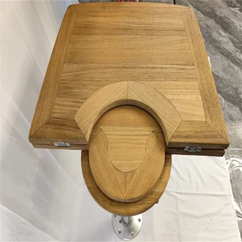 Tavolo Rotondo Per Barca O Camper In Teak – Diametri 500/650/800 Mm (19.7/25.6/31.5 Pollici)