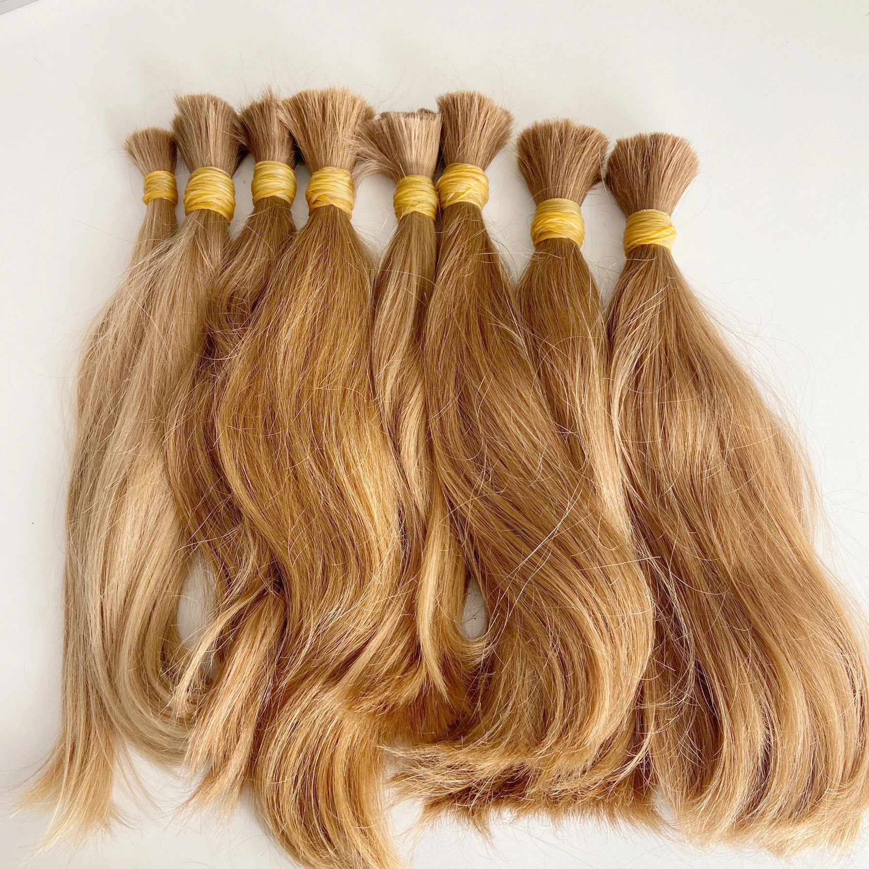 Wholesale Russian Slavic Human Black Virgin Hair Bulk display picture 2