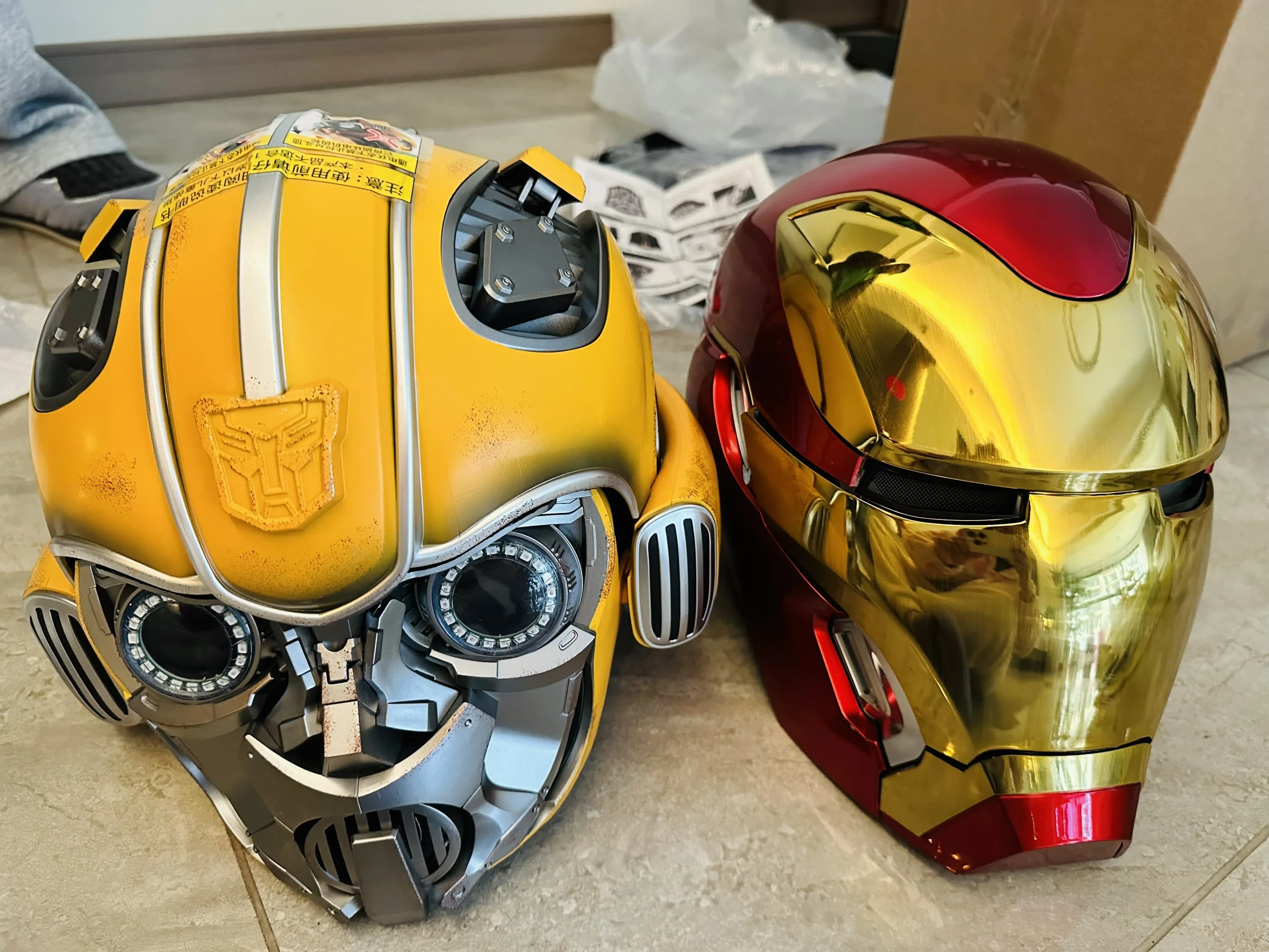 バンブルビー 1:1 ヘルメット - デジタルプリントのコスプレマスク