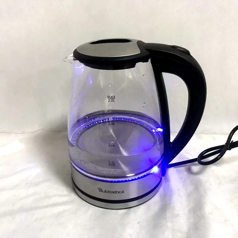 bubbleboil home portable cordless glass tea