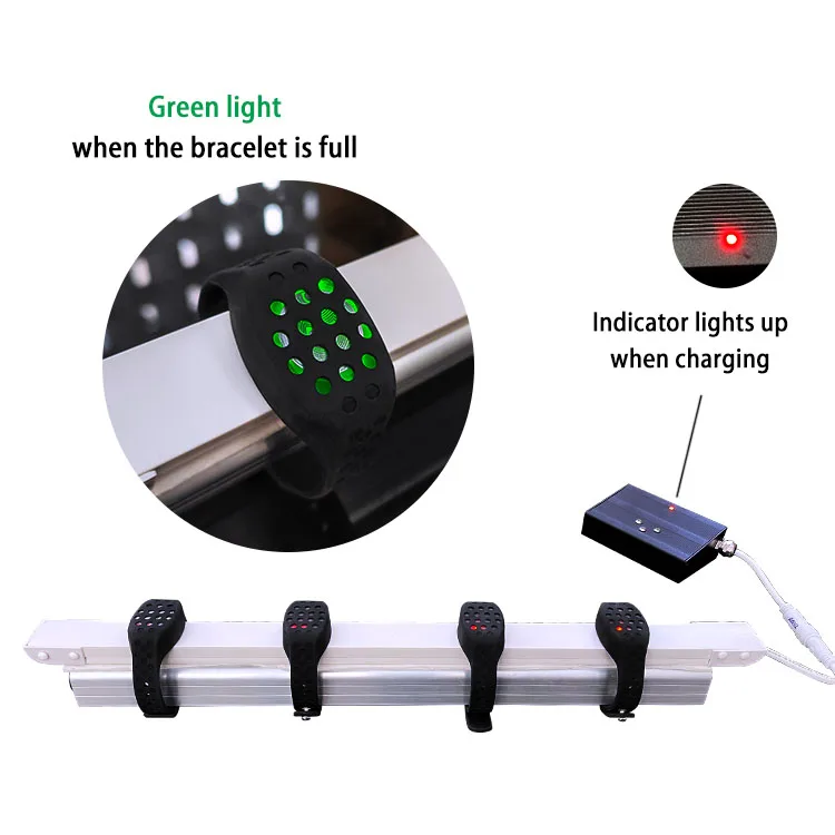 API and SDK Waterproof LED Bracelet Rechargeable Timer Wristband