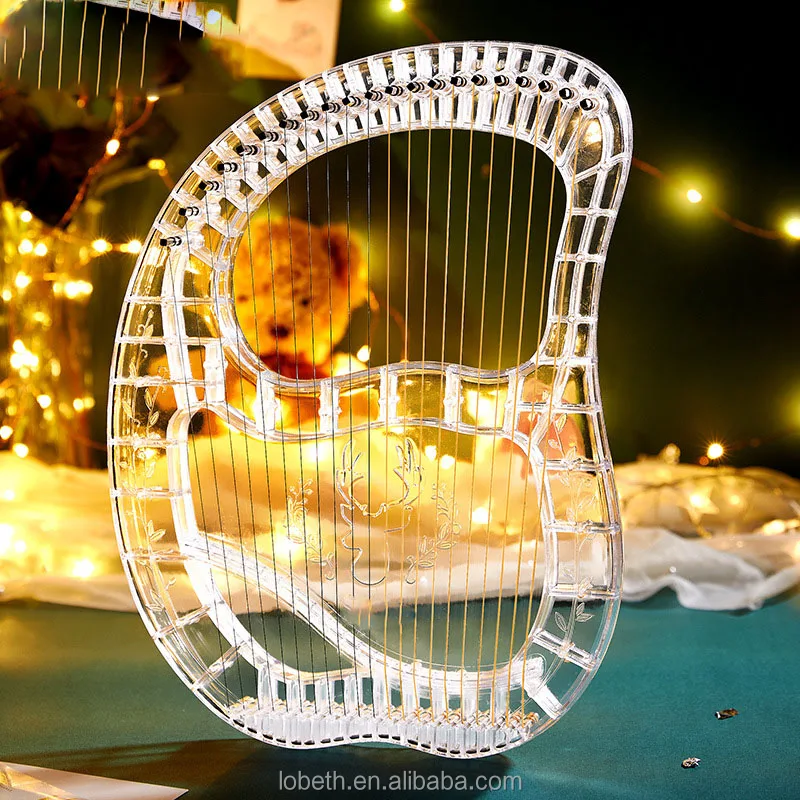 China 21strings Transparent Piano Beginner Portable Small Musical ...