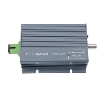 Home optical receiver 1/2 port mini outdoor ftth catv optical receiver with WDM