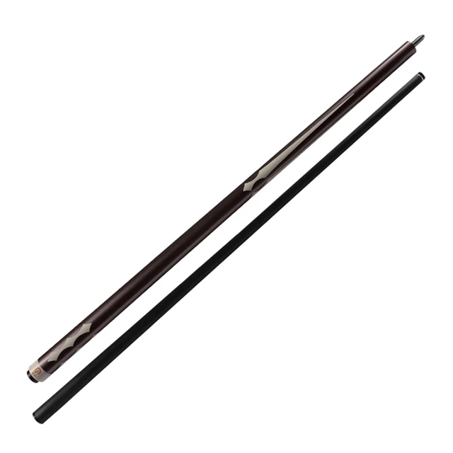NO.01-2 Factory Customized Carbon Fiber Pool Cue 1/2 Split 12.4mm & 12.9mm Stainless Steel Center Joint OEM Accepted