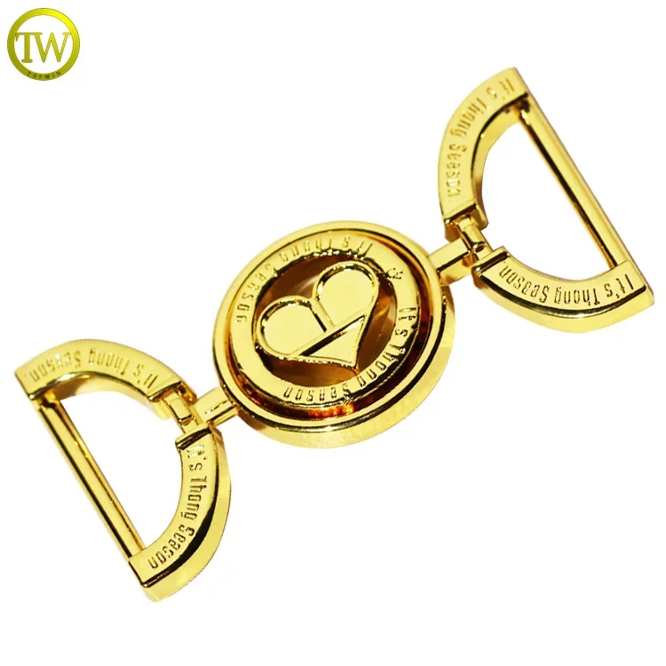 Популярные золотые металлические ботинки, пряжки из цинкового сплава, аксессуары для обуви, пряжки для купальников