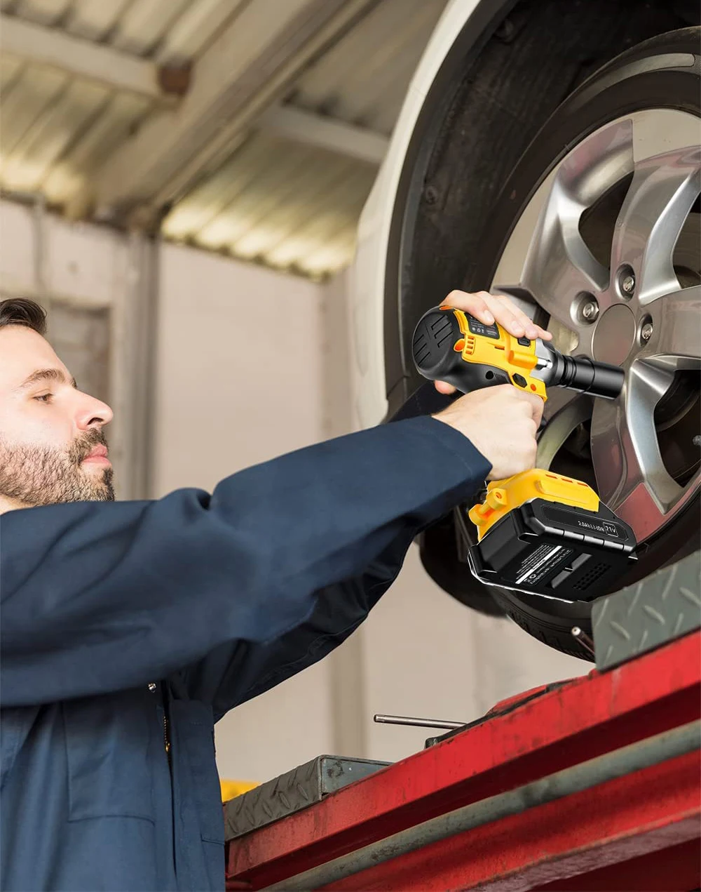 Electric Impact Driver Car Wheels Automotive Torque Wrench Power Impact