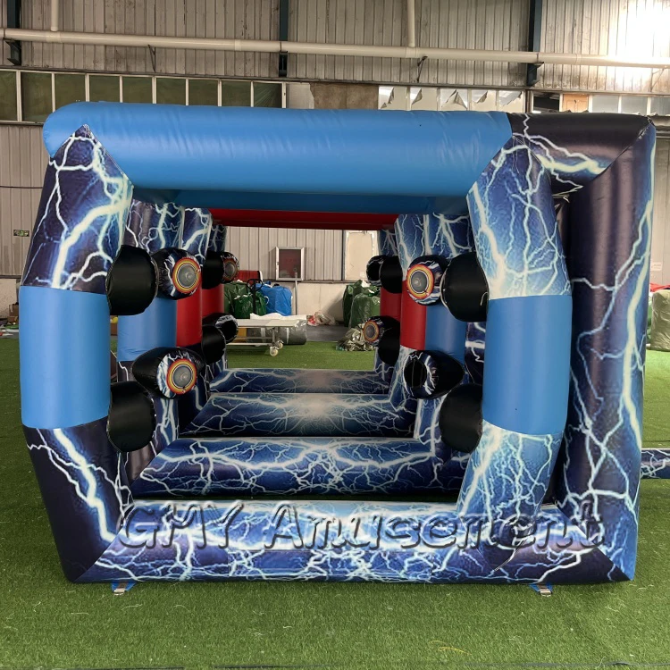 Inflatable Ninja Wall IPS Inflatable Ninja Battle Game Puzzle Games  Competitive Amusement for Parks With Blower Accessory