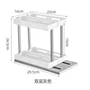 Double-layer pull-out shelving unit K2031 Gray - 15CM