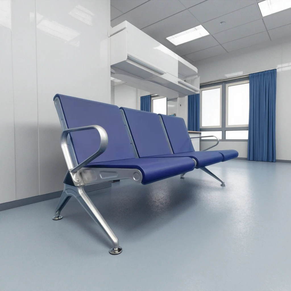 Steel Base Curved PU Padding Contoured Seating Educational Settings 5
